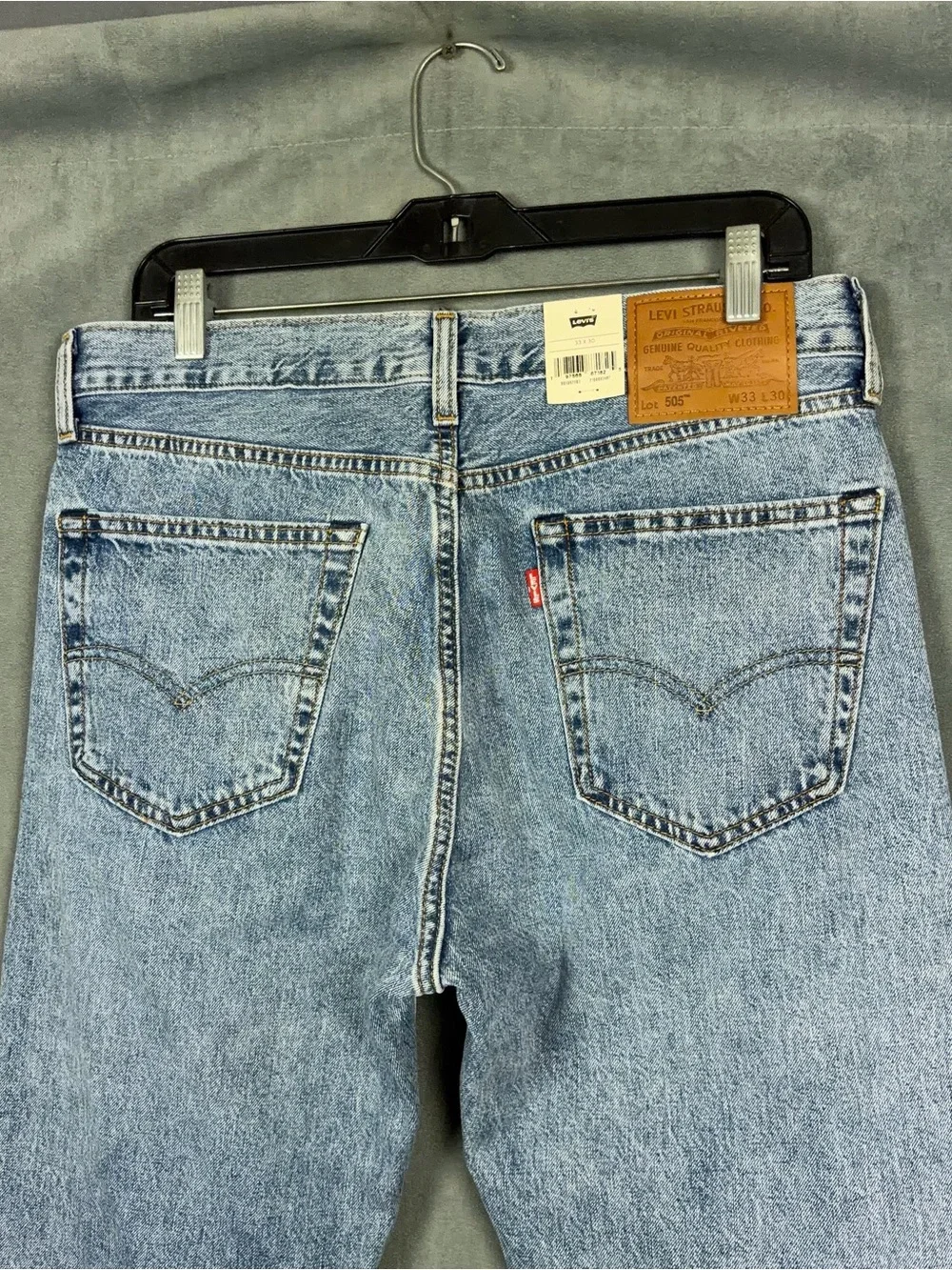 Levis 505 Selvedge Jeans Mens Size 33x30 Actual 32x29 Straight Leg Americana NWT